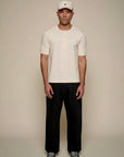 merz b schwanen 2m07 mid century machine refined fit short sleeve henley nature