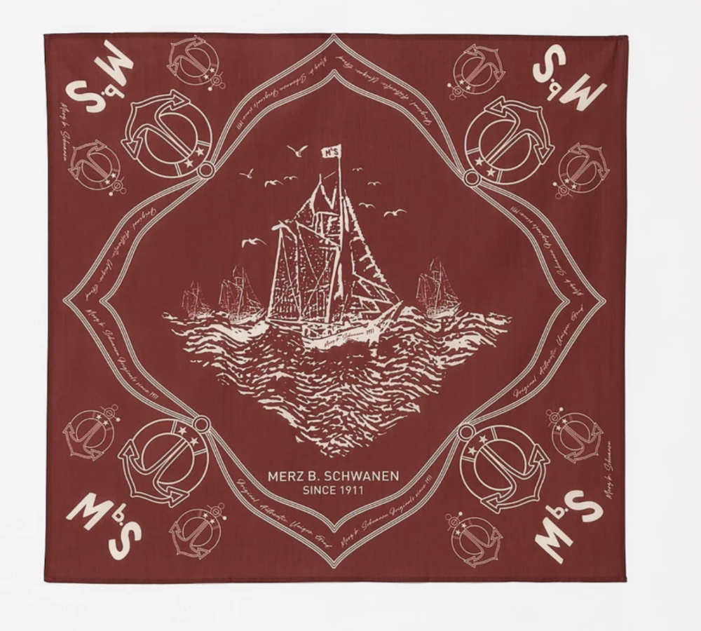 merz b schwanen bandana chestnut