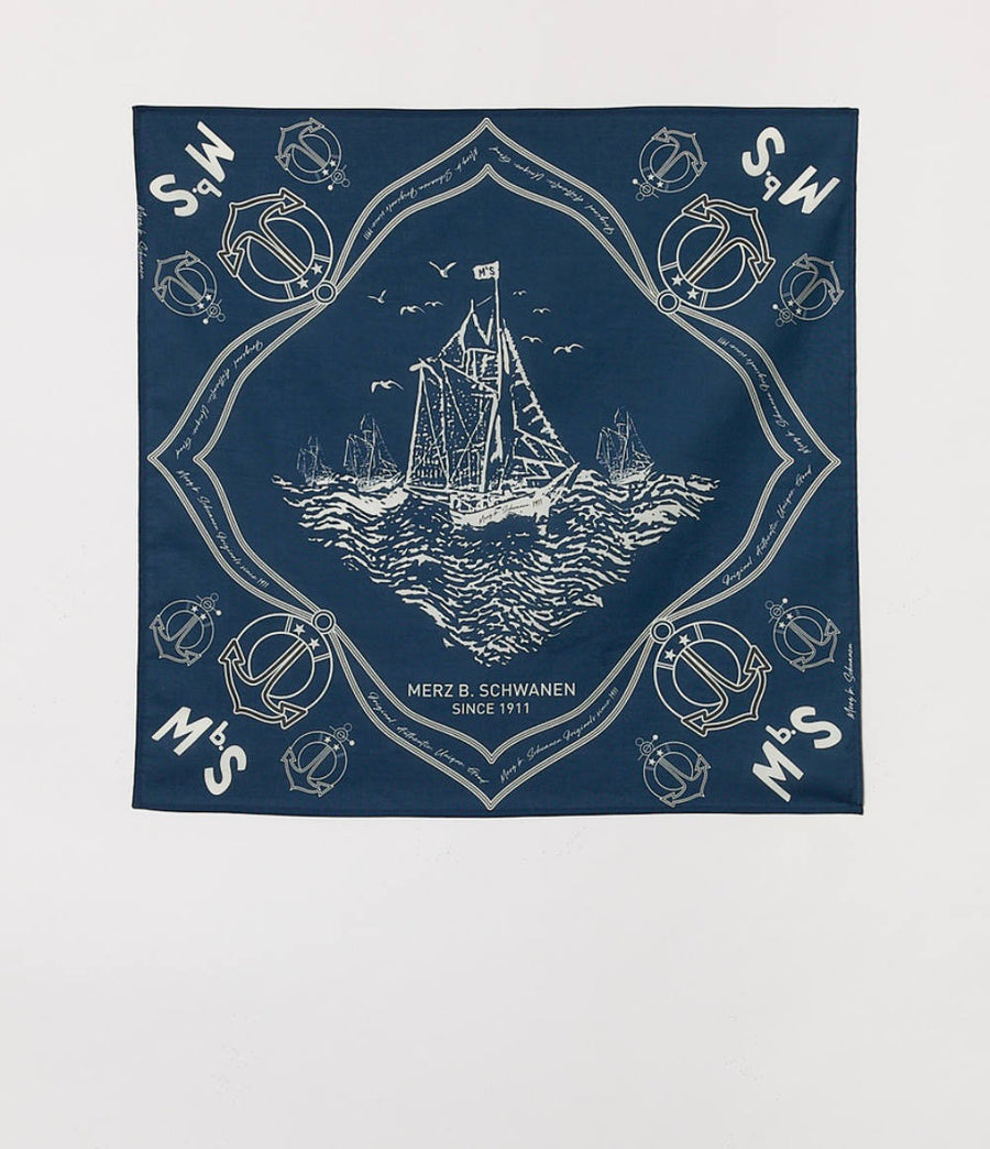 merz b schwanen bandana ink blue