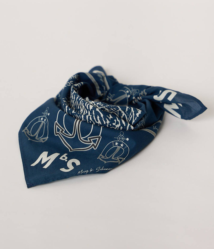 merz b schwanen bandana ink blue