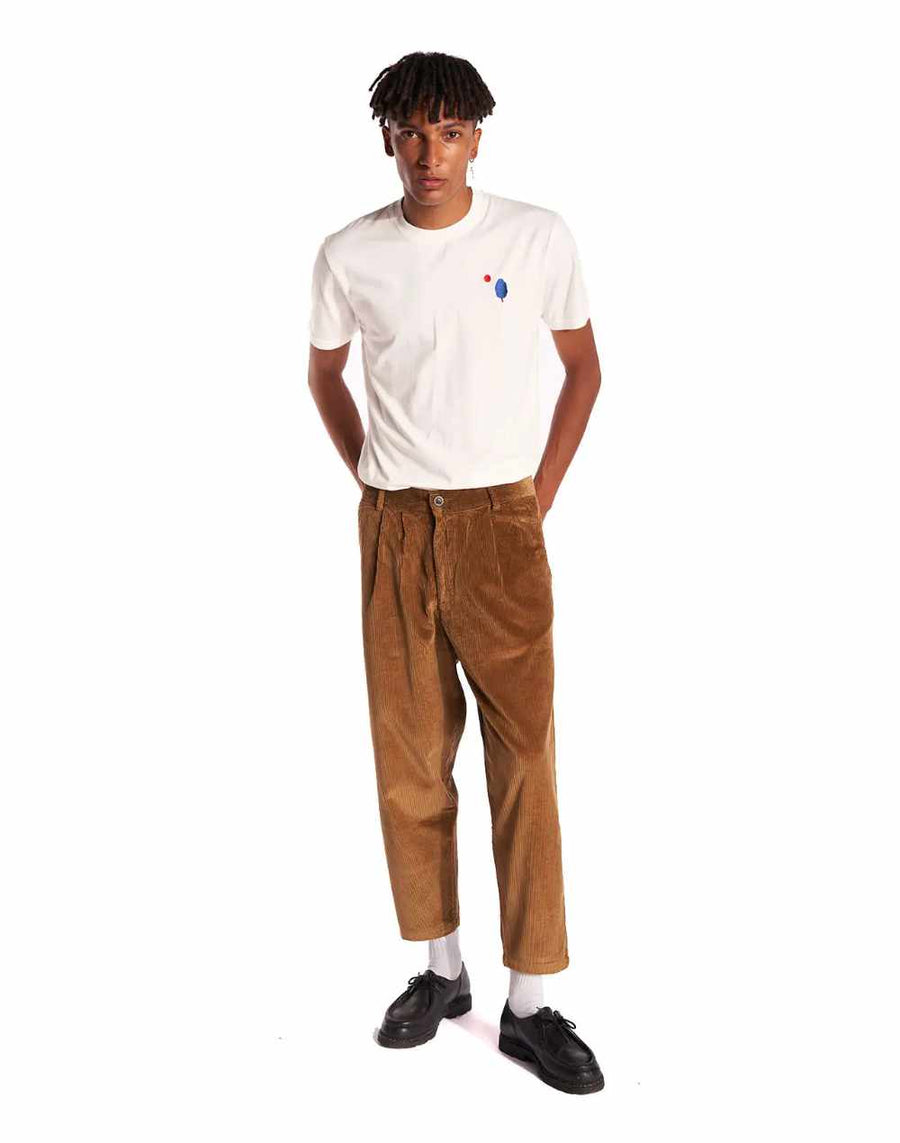 olow swing trousers corduroy marron