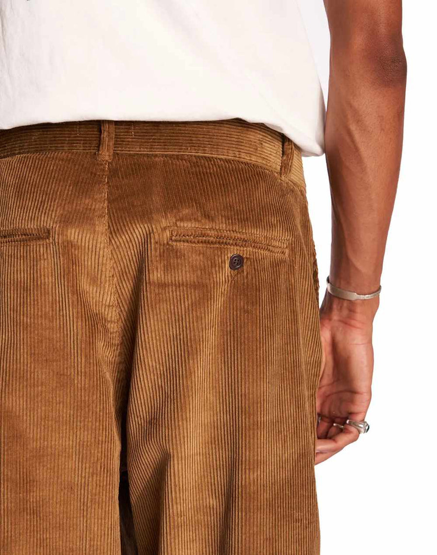 olow swing trousers corduroy marron