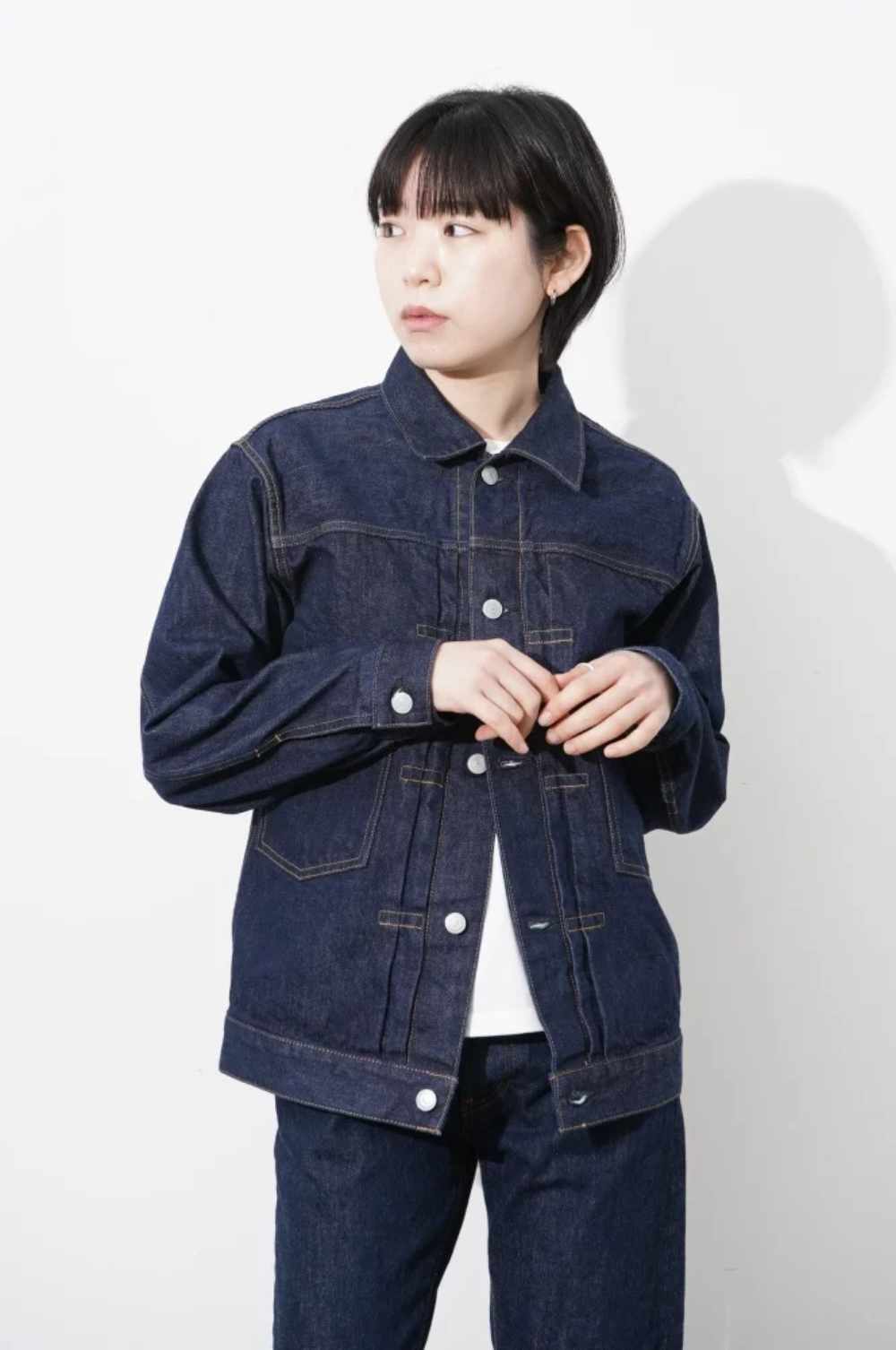 ordinary fits denim jacket 1st indigo one wash