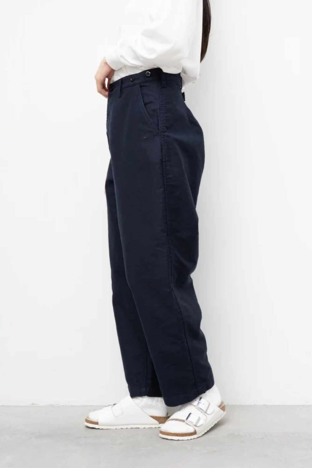 ordinary fits standard french trousers navy – www.sublime.bz