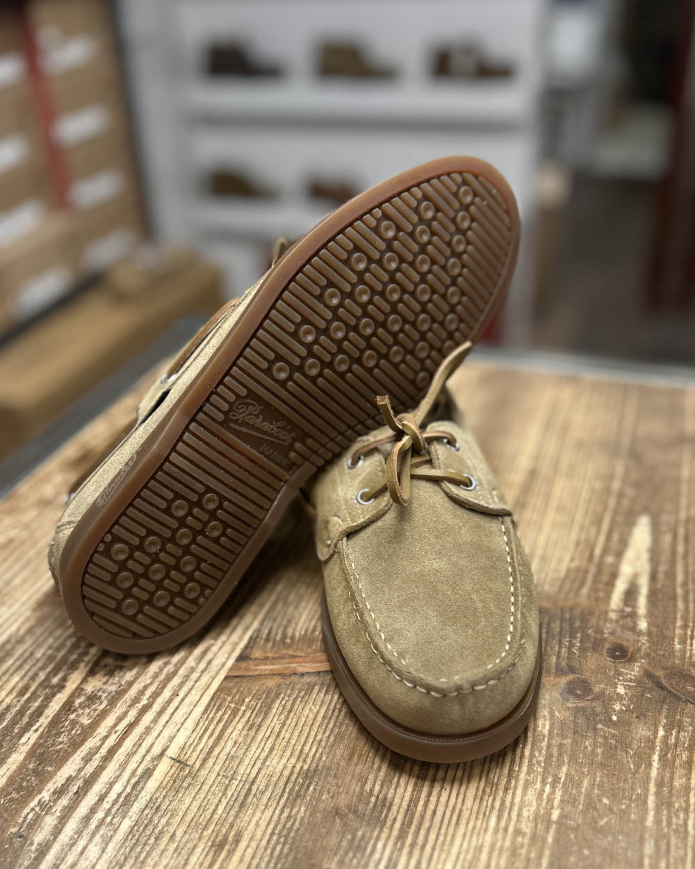 paraboot barth miel velour sand