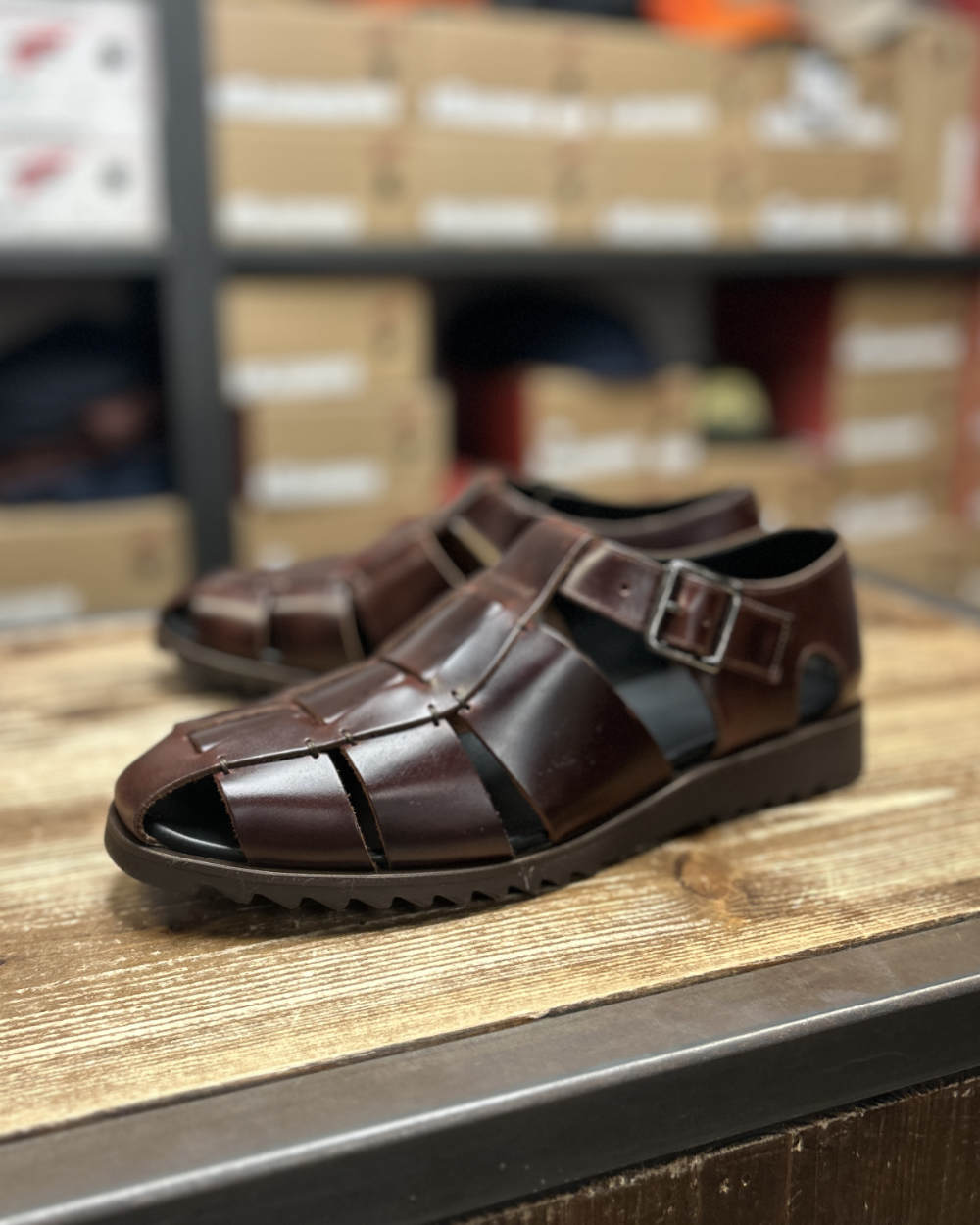 paraboot pacific sport marron lis america