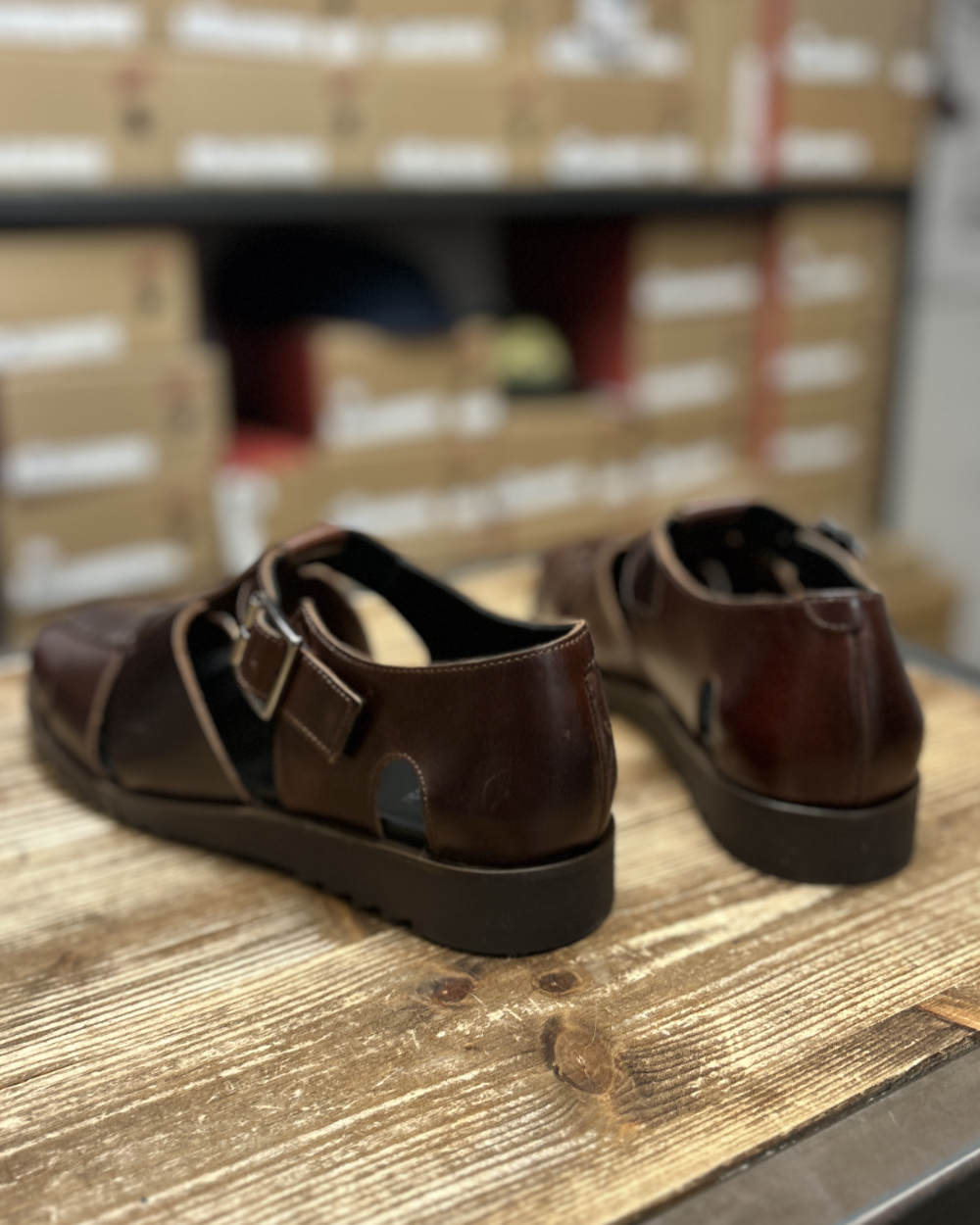 paraboot pacific sport marron lis america