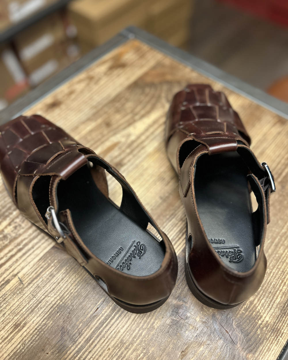 paraboot pacific sport marron lis america