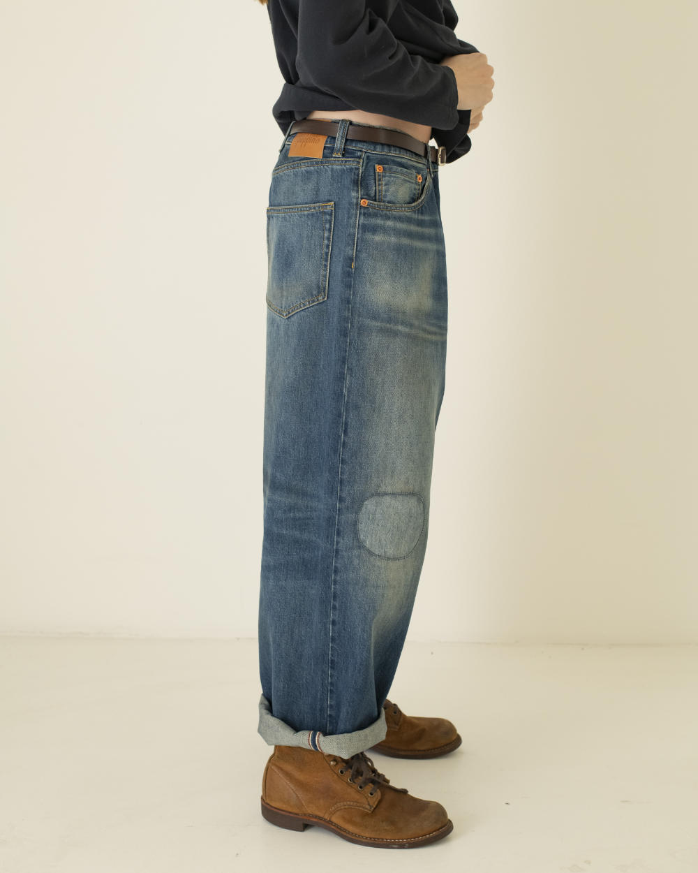 peppino peppino type 184 the ranch pant mid blue