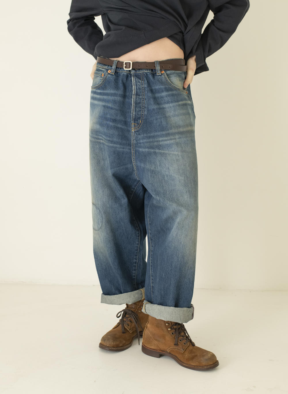peppino peppino type 184 the ranch pant mid blue