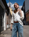 peppino peppino type 135 the deck shirt white (LAST SIZE XLARGE)