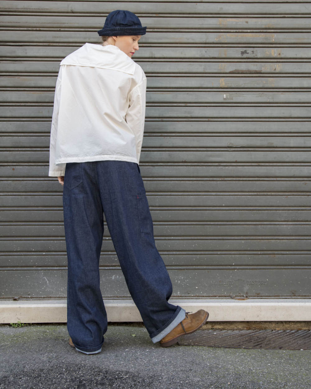 peppino peppino type 135 the deck shirt white (LAST SIZE XLARGE)