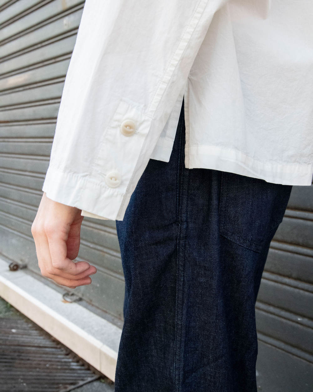 peppino peppino type 135 the deck shirt white (LAST SIZE XLARGE)