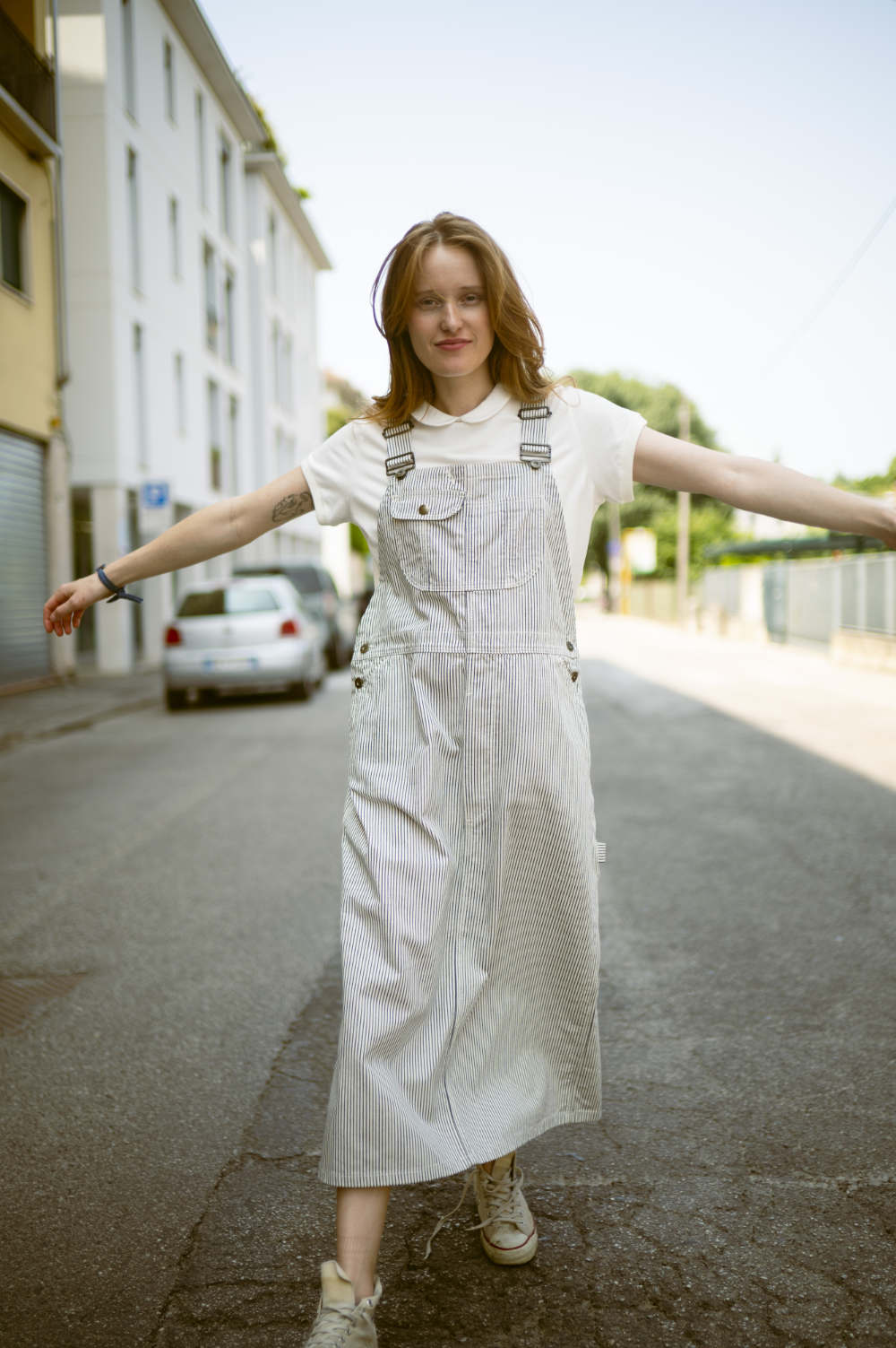 peppino peppino type 160 the 50s workwear bib overall skirt