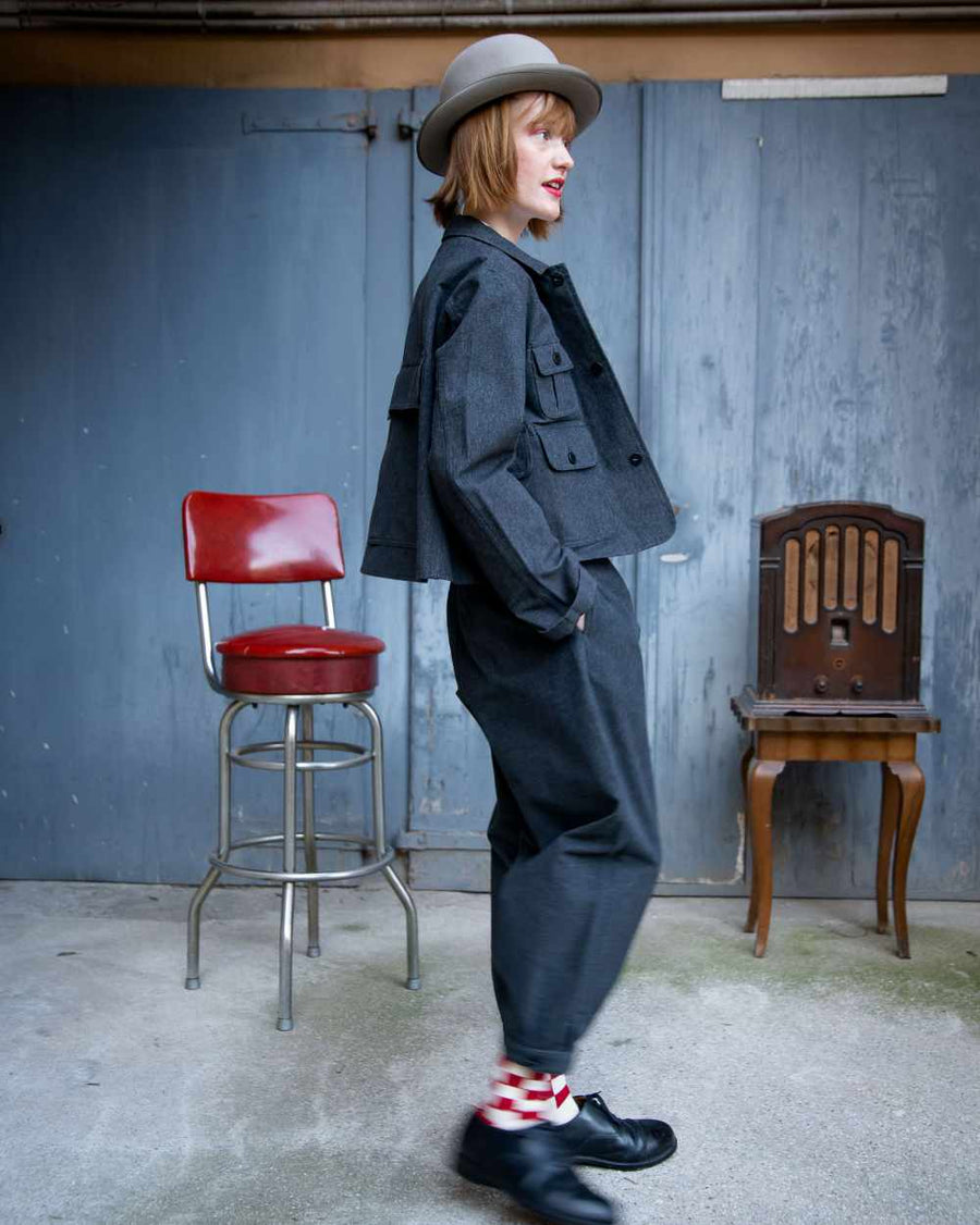 peppino peppino type 68 the chevron nifty pant antracite