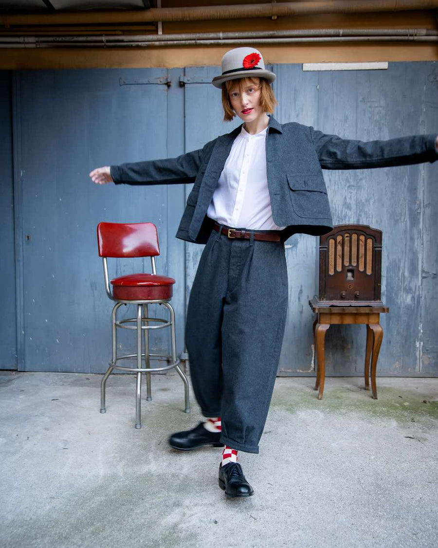 peppino peppino type 68 the chevron nifty pant antracite