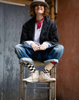 peppino peppino type 77 w the chevron hobo overcoat antracite