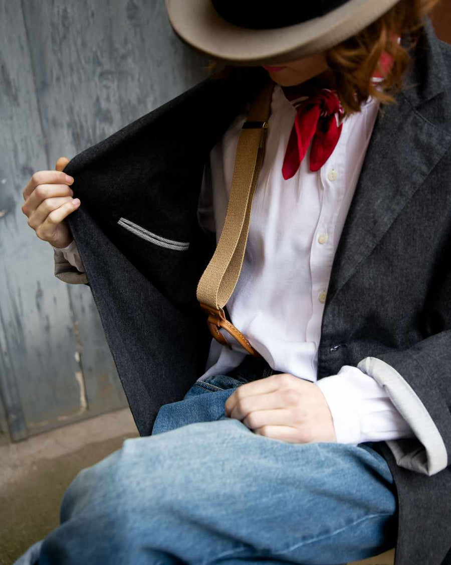peppino peppino type 77 w the chevron hobo overcoat antracite