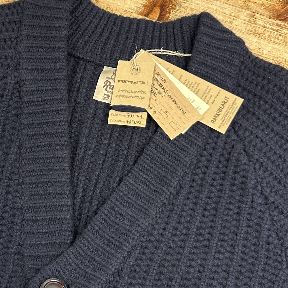 rakki defender cardigan steve mcqueen 1963 blu notte