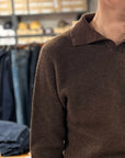 rakki old school benz steve mcqueen 1933 pullover cioccolato
