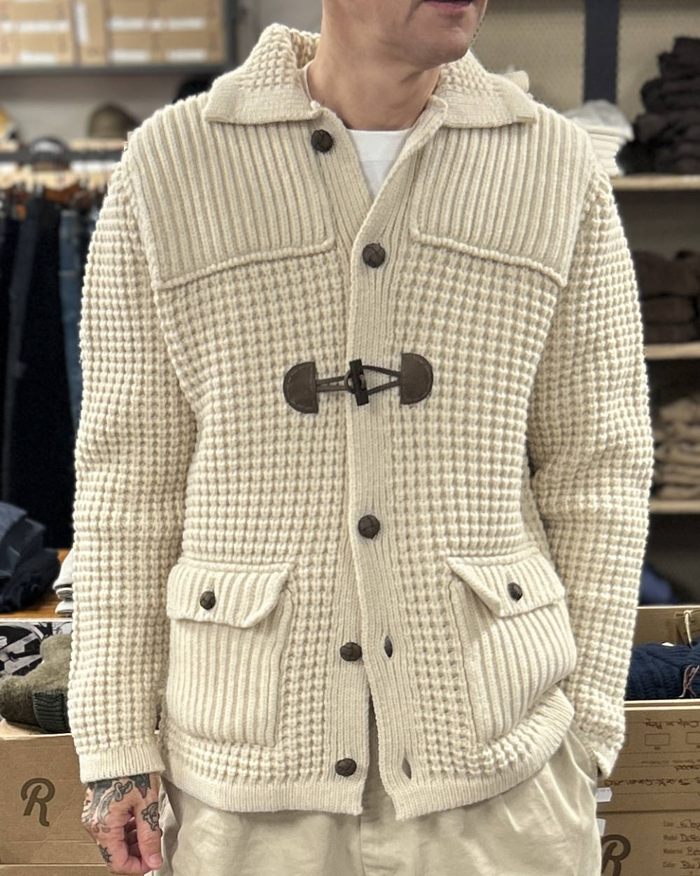rakki philosophy man ordinary man wvb paul newman 1950 wool jacket avorio