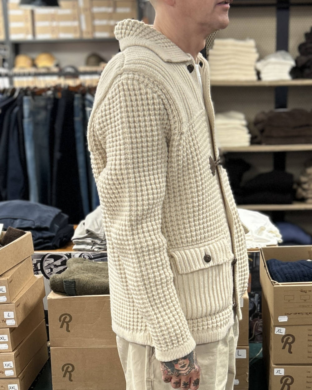 rakki philosophy man ordinary man wvb paul newman 1950 wool jacket avorio