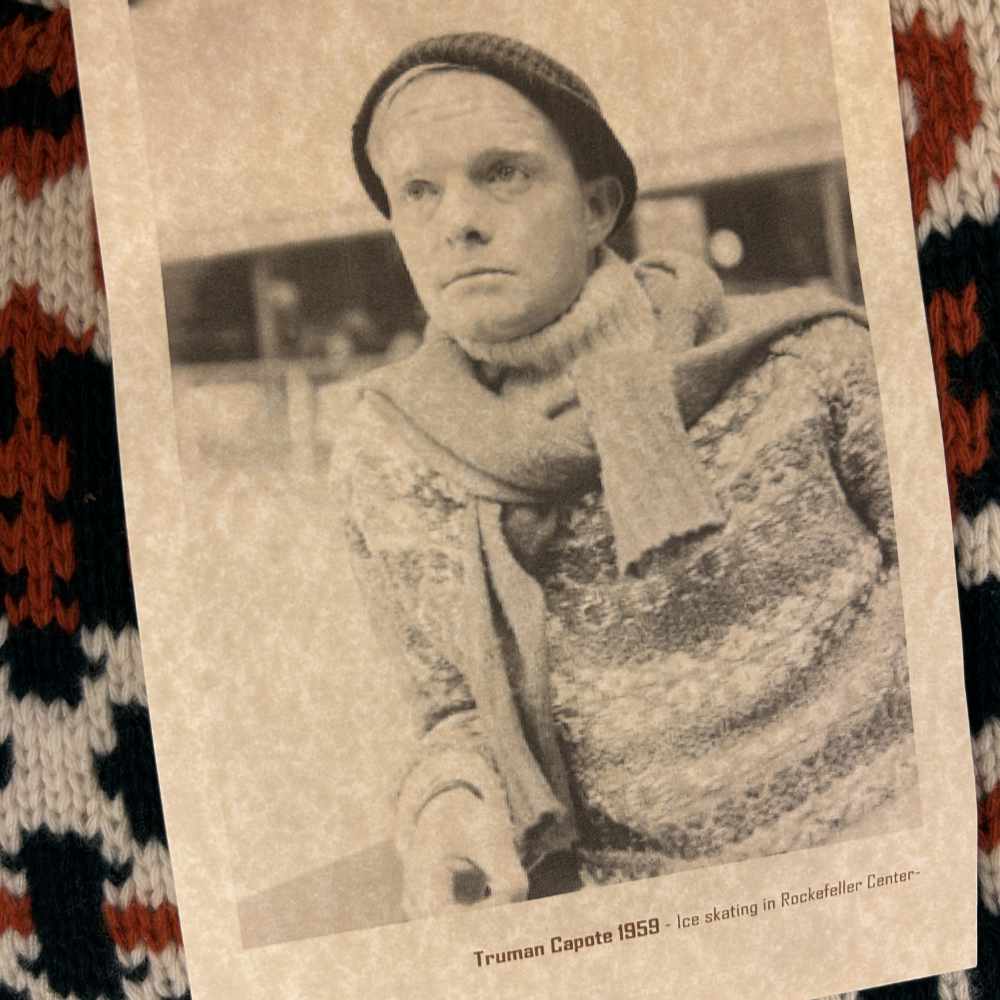 rakki truman capote pullover ivory green orange (LAST SIZE XL)