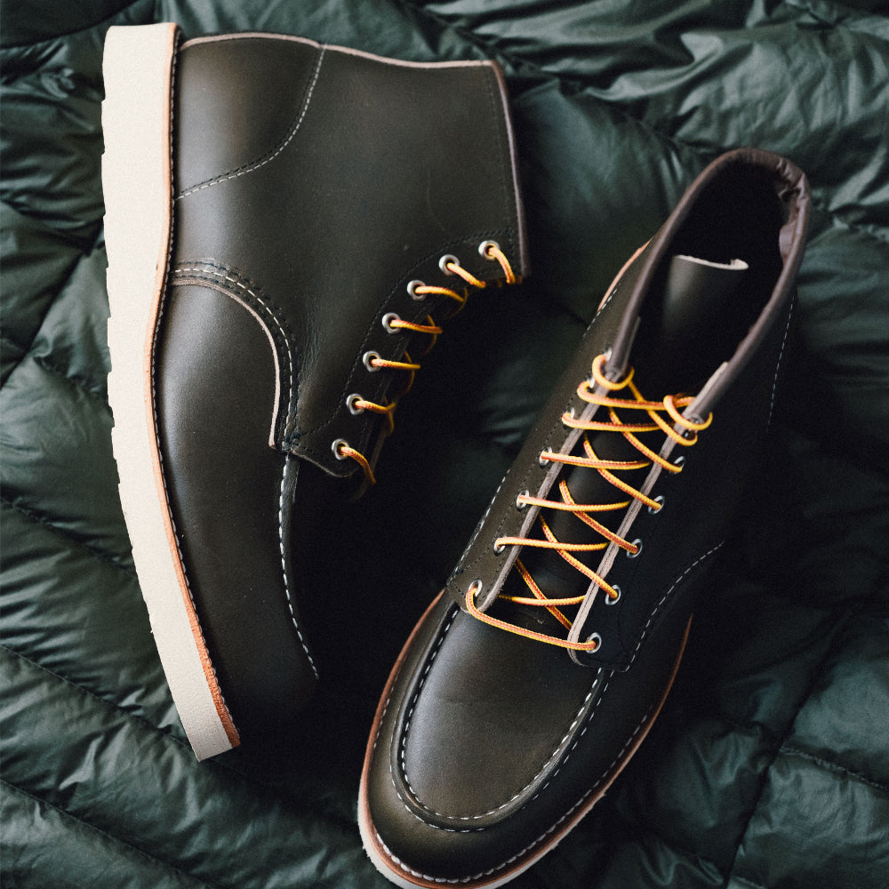 red wing heritage classic moc 8180 alpine green portage kangatan