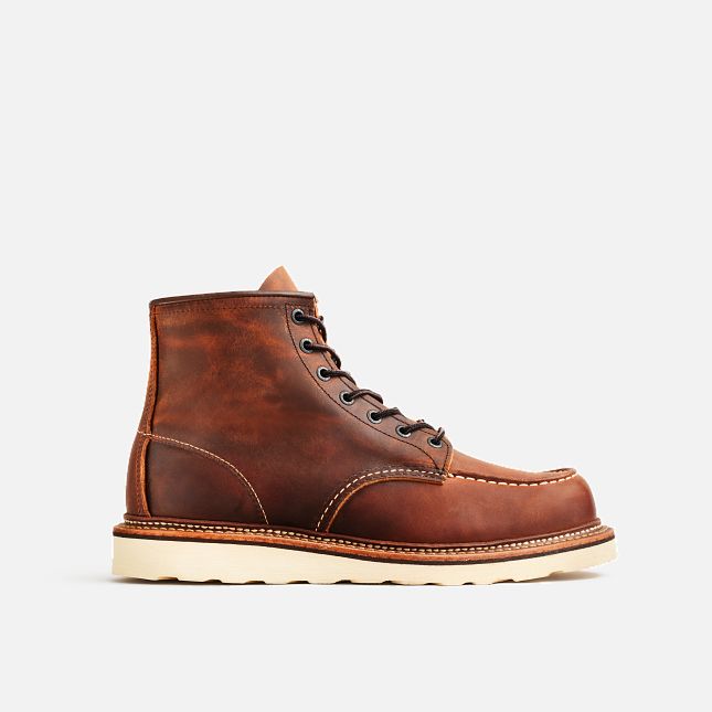 red wing heritage classic moc 1907 copper rough and tough