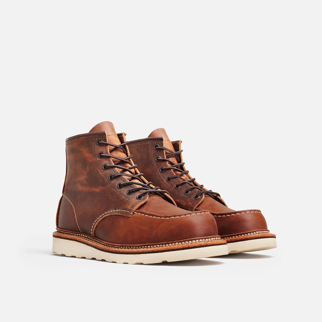 red wing heritage classic moc 1907 copper rough and tough