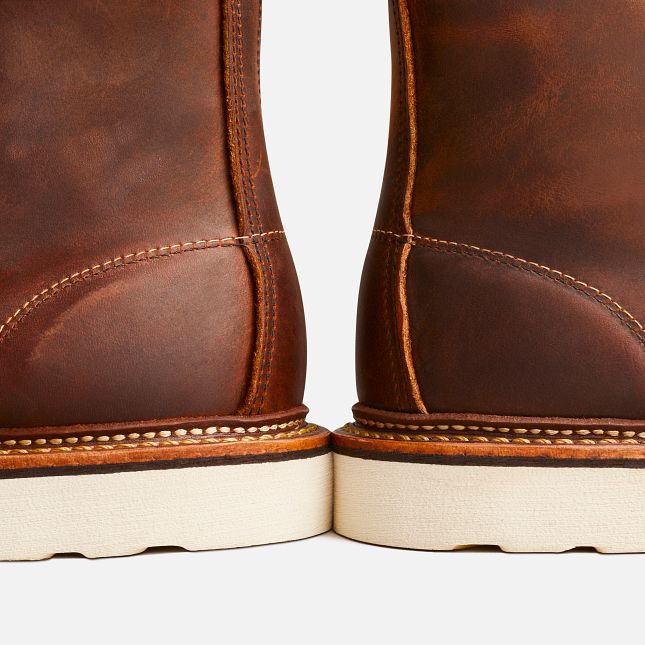 靴 REDWING 1907 6-inch Classic Moc US10 1/2 red wing heritage classic moc 1907 copper rough and tough – www