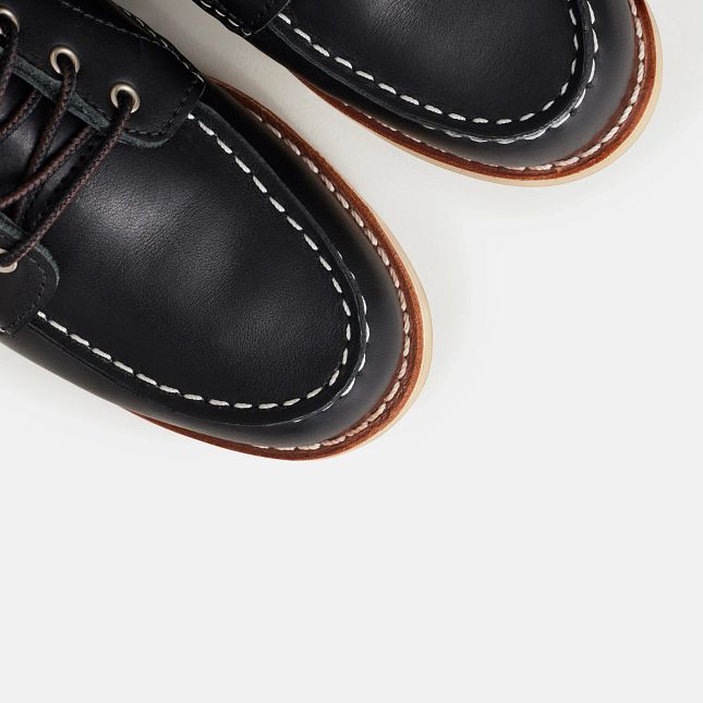 red wing heritage women&#39;s moc toe 3373 black boundary