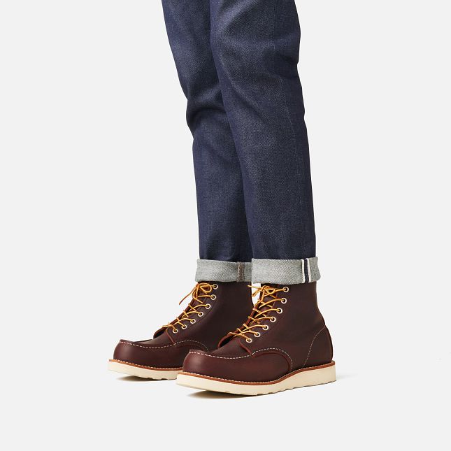 red wing heritage classic moc 8138 briar oil slick