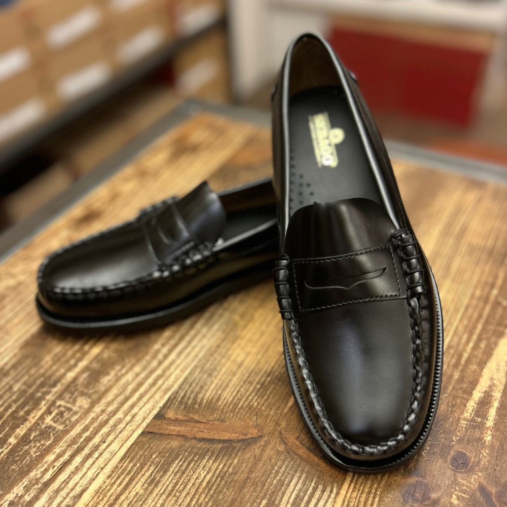 sebago classic dan woman loafers black