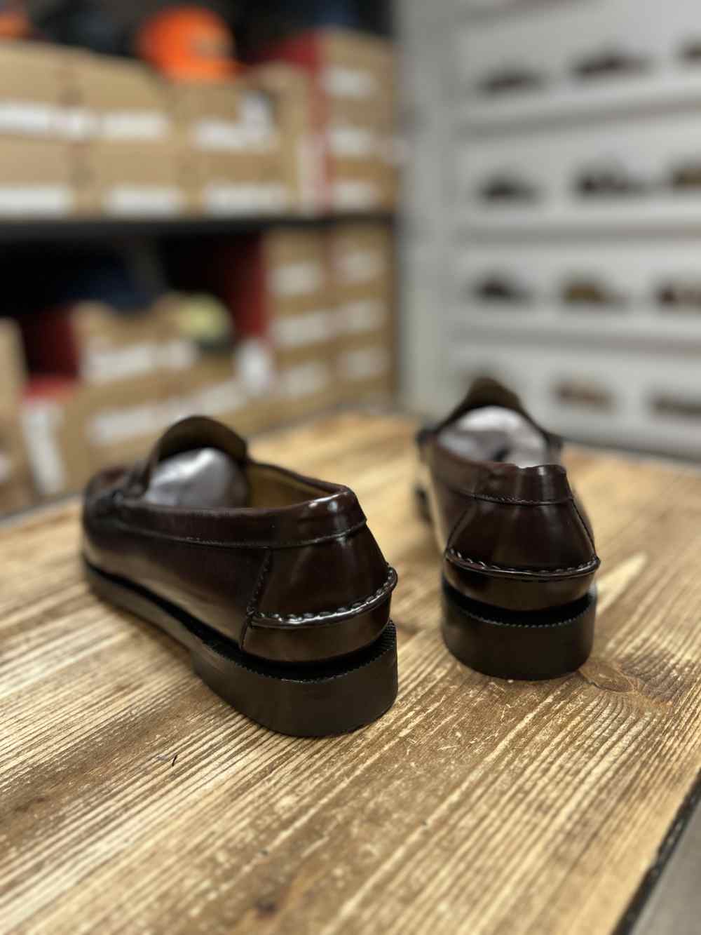 sebago classic dan brown burgundy