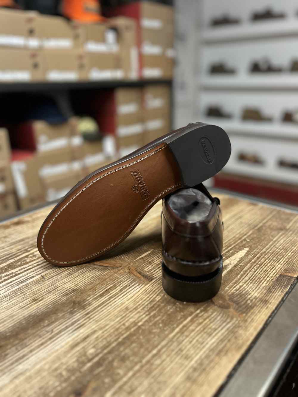 sebago classic dan brown burgundy
