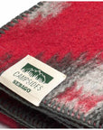 sebago ash wool blanket red grey black