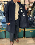 sebago beals coat dark blue