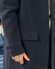 sebago beals coat dark blue