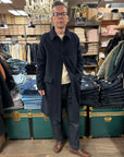 sebago beals coat dark blue