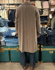 sebago beam coat pied de puole beige brown dark navy