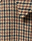 sebago beam coat pied de puole beige brown dark navy