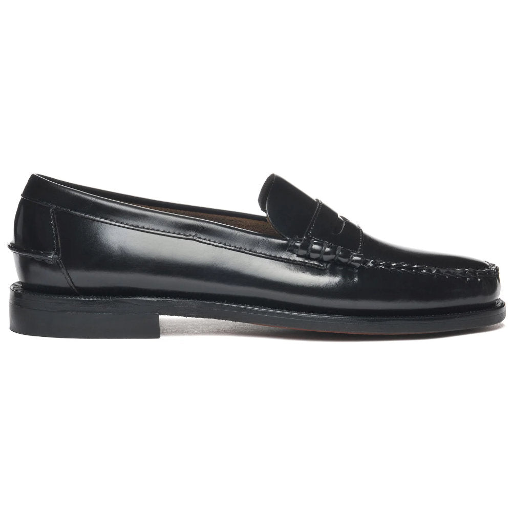 sebago classic dan woman loafers black