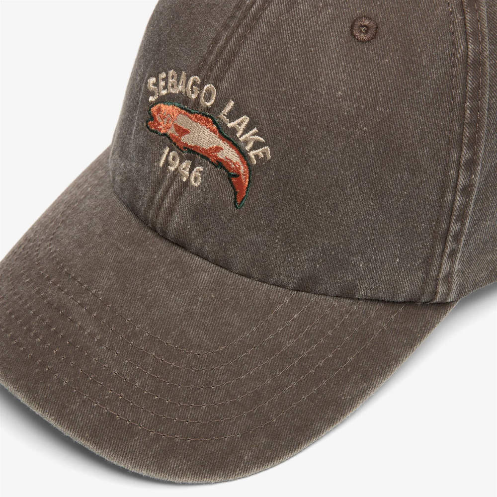 sebago connor fish cap brown coffee