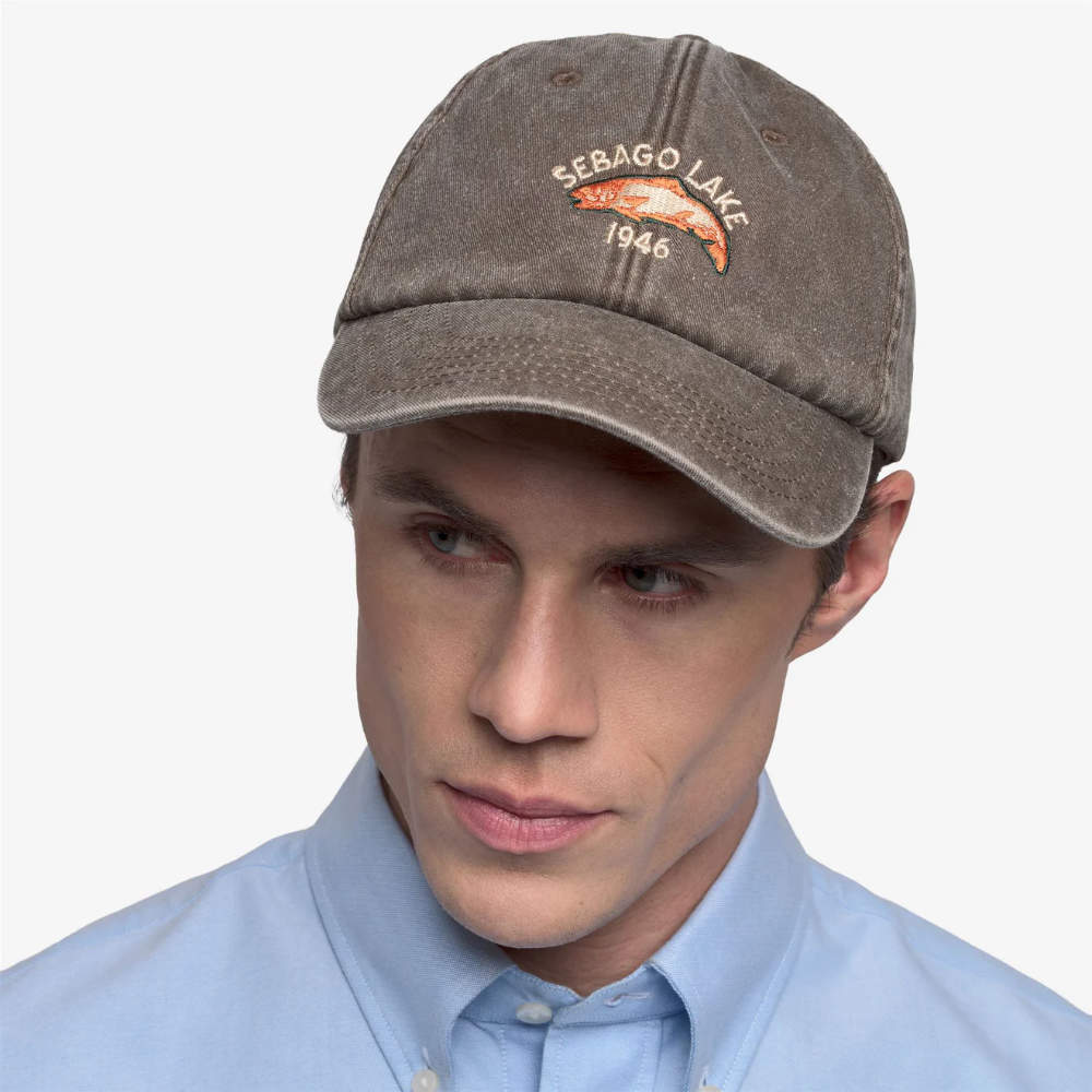 sebago connor fish cap brown coffee