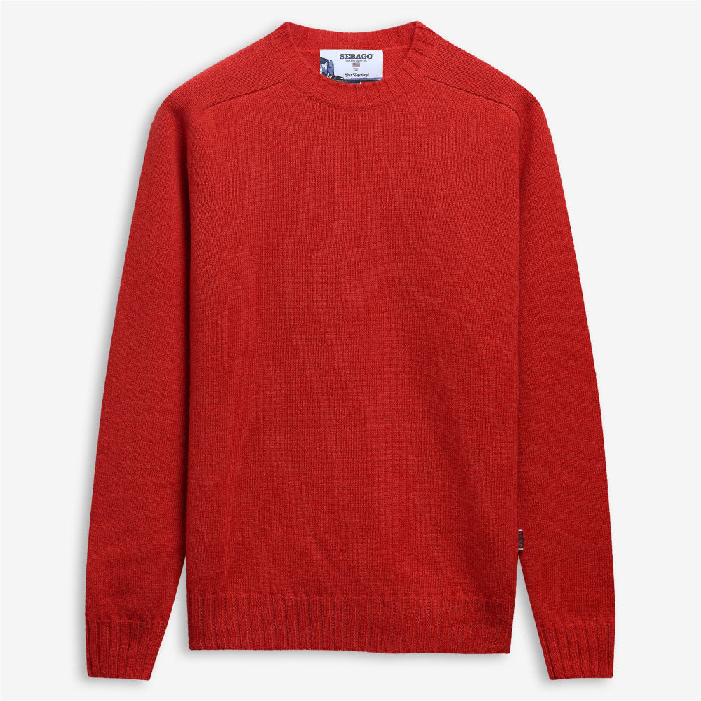 sebago gilead pullover orange reddish