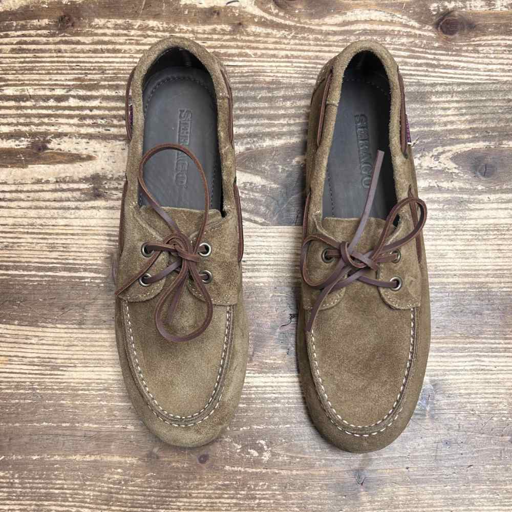 sebago owen boat shoe brown taupe