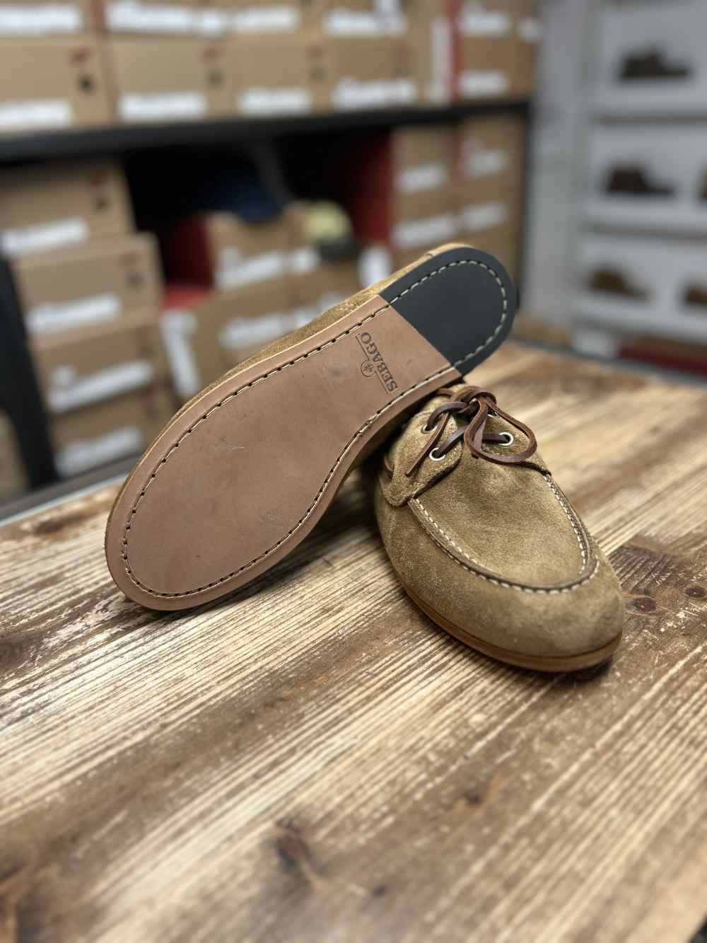 sebago owen boat shoe brown taupe