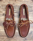 sebago portland artisan boat shoe adirondak lt saddle gum