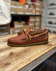 sebago portland artisan boat shoe adirondak lt saddle gum